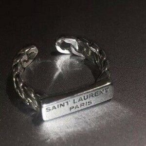 925 Stamped Sterling Silver Saint Laurent Adjustable Ring Size 5 and up